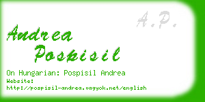 andrea pospisil business card